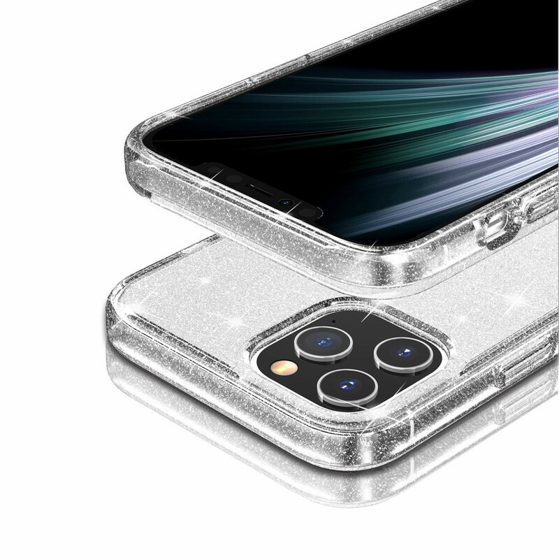 Coque iPhone 12 Transparente Paillettes Coque iPhone 12 Transparente Paillettes