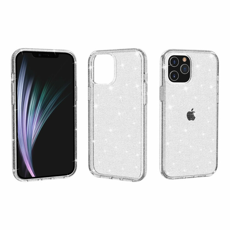 Coque iPhone 12 Transparente Paillettes Coque iPhone 12 Transparente Paillettes