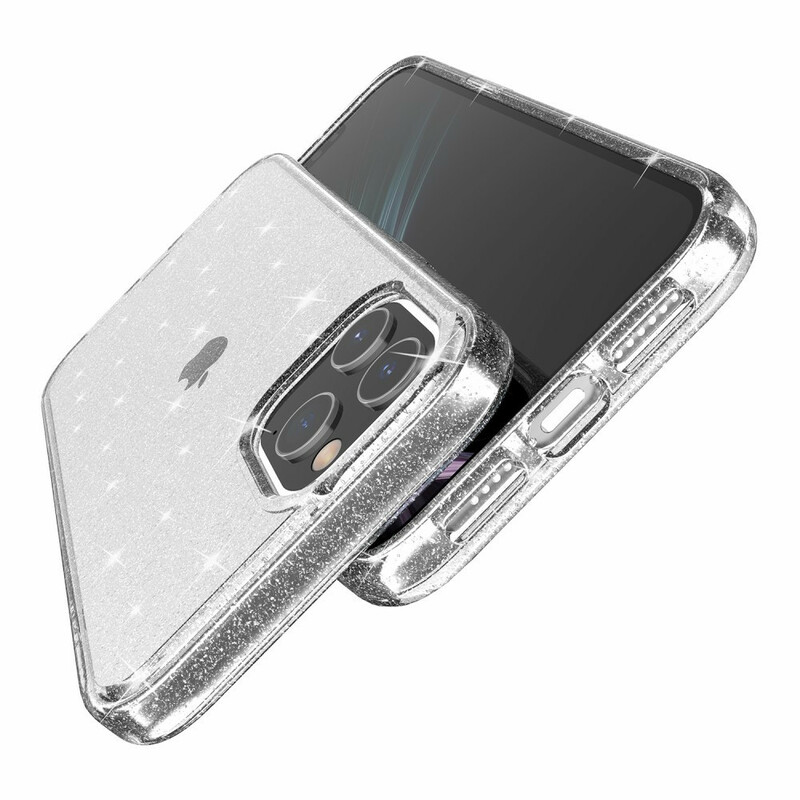 Coque iPhone 12 Transparente Paillettes Coque iPhone 12 Transparente Paillettes