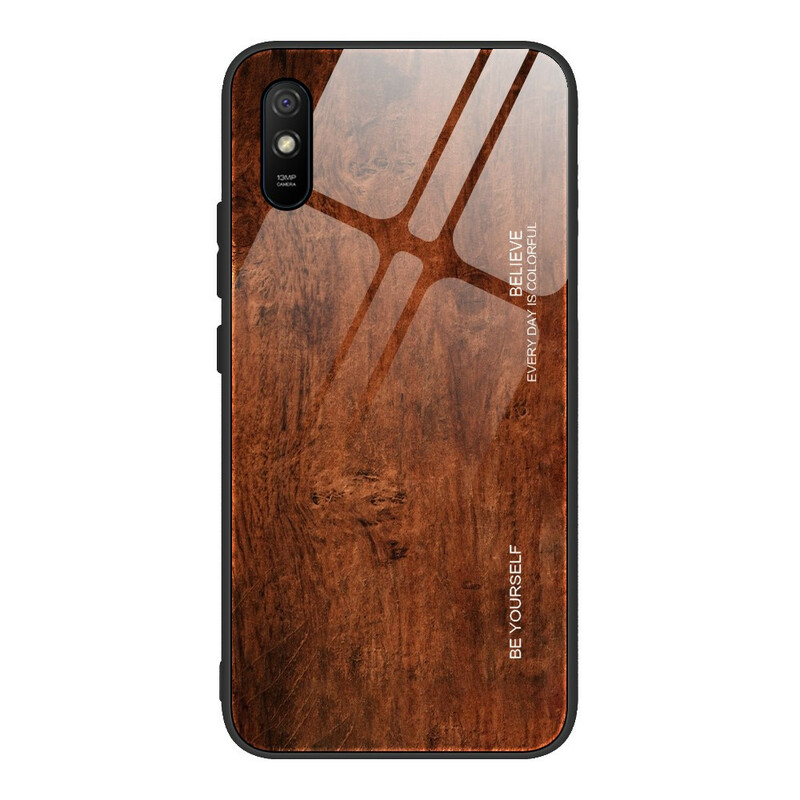 Coque Xiaomi Redmi 9S Verre Trempé Design Bois