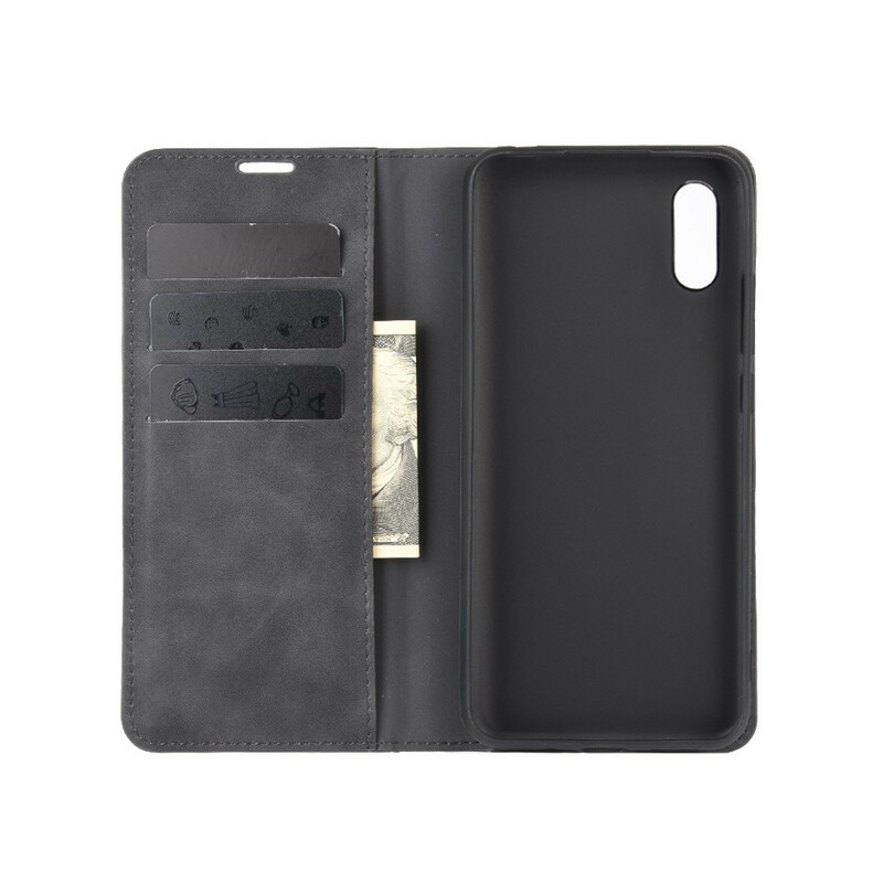 Flip Cover Xiaomi Redmi 9A Effet Cuir Douceur Flip Cover Xiaomi Redmi 9A Effet Cuir Douceur