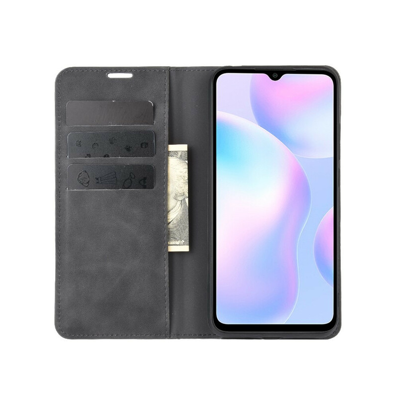 Flip Cover Xiaomi Redmi 9A Effet Cuir Douceur Flip Cover Xiaomi Redmi 9A Effet Cuir Douceur