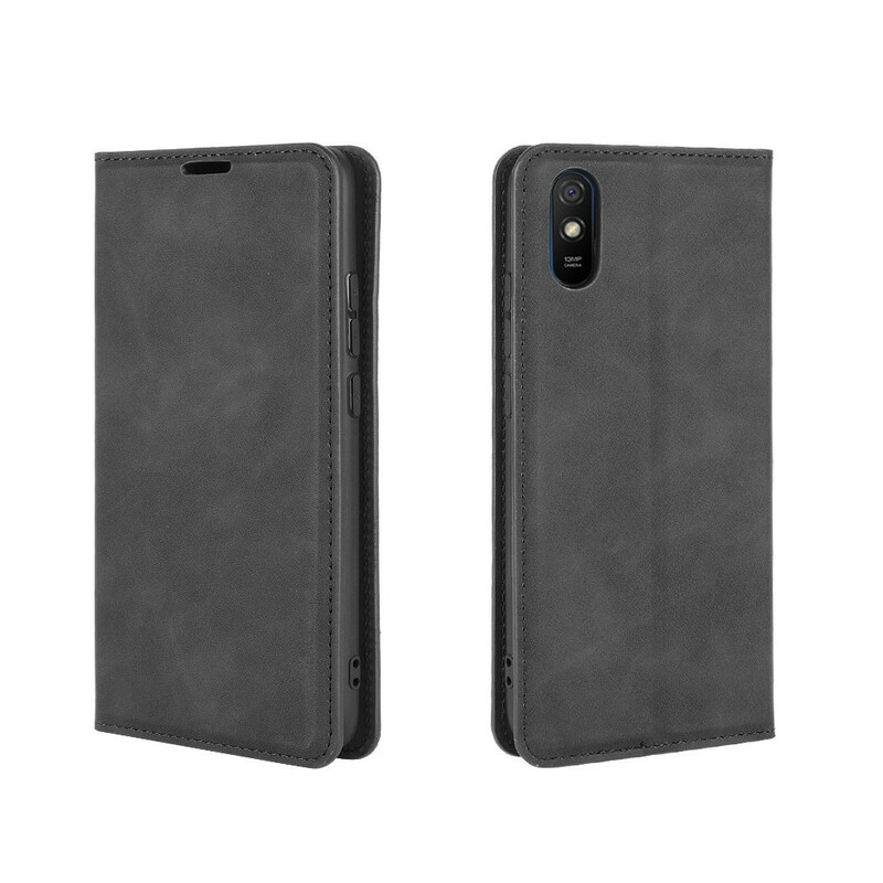 Flip Cover Xiaomi Redmi 9A Effet Cuir Douceur Flip Cover Xiaomi Redmi 9A Effet Cuir Douceur