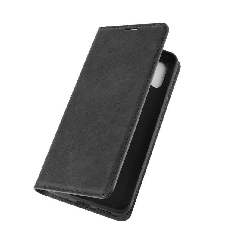 Flip Cover Xiaomi Redmi 9A Effet Cuir Douceur Flip Cover Xiaomi Redmi 9A Effet Cuir Douceur