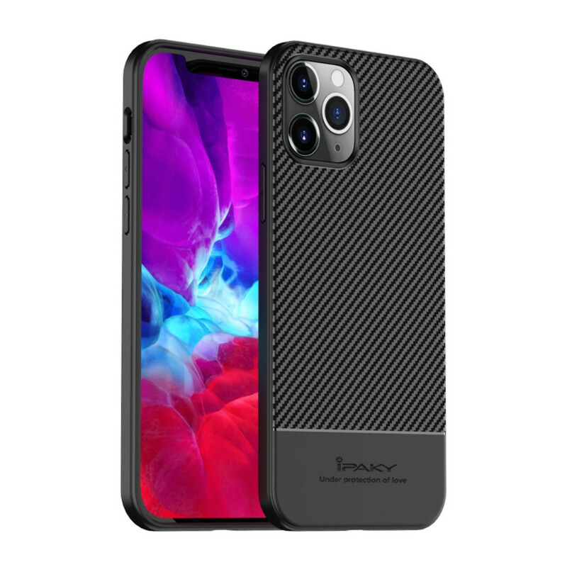 Coque iPhone 12 IPAKY Fibre Carbone Coque iPhone 12 IPAKY Fibre Carbone