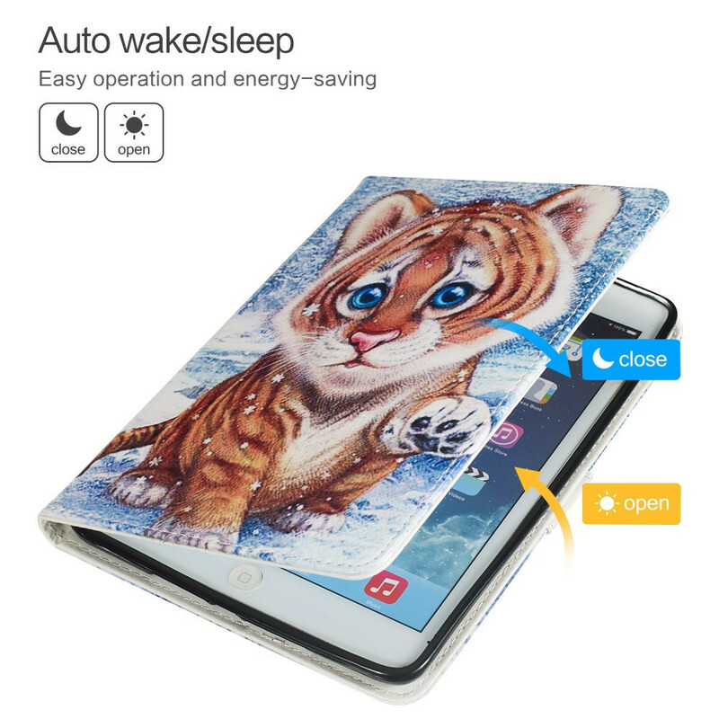 Housse iPad Air 10.5" (201) Mignon Tigre