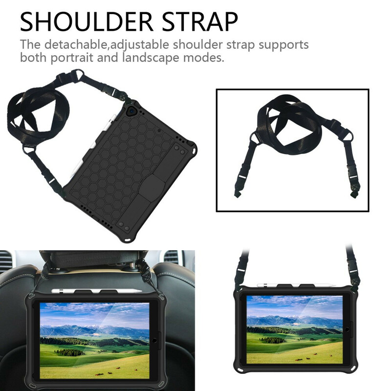 Coque iPad Air 10.5" (2019) / iPad Pro 10.5 pouces EVA avec Sangle-Support Coque iPad Air 10.5" (2019) / iPad Pro 10.5 pouces EVA avec Sangle-Support