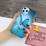 Coque iPhone 12 Pro Max Papillon Bleu Fluorescente Coque iPhone 12 Pro Max Papillon Bleu Fluorescente