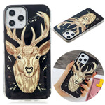 Coque iPhone 12 Pro Max Cerf Majestueux Fluorescente Coque iPhone 12 Pro Max Cerf Majestueux Fluorescente