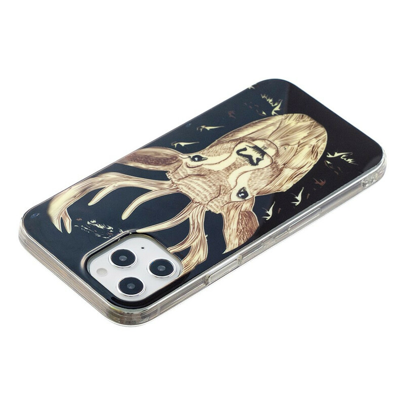 Coque iPhone 12 Pro Max Cerf Majestueux Fluorescente Coque iPhone 12 Pro Max Cerf Majestueux Fluorescente