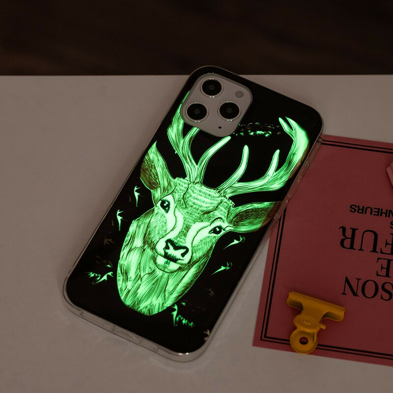 Coque iPhone 12 Pro Max Cerf Majestueux Fluorescente Coque iPhone 12 Pro Max Cerf Majestueux Fluorescente