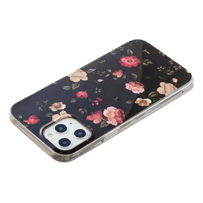 Coque iPhone 12 Pro Max Série Floralies Fluorescente