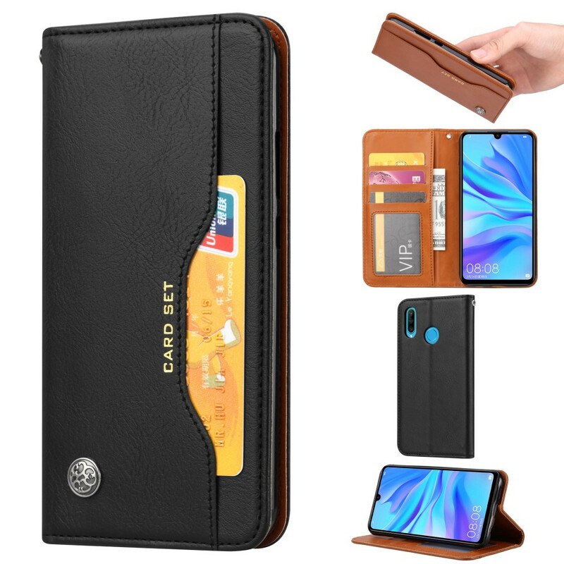 Flip Cover Huawei P40 Lite E / Y7p Simili Cuir Porte-Cartes