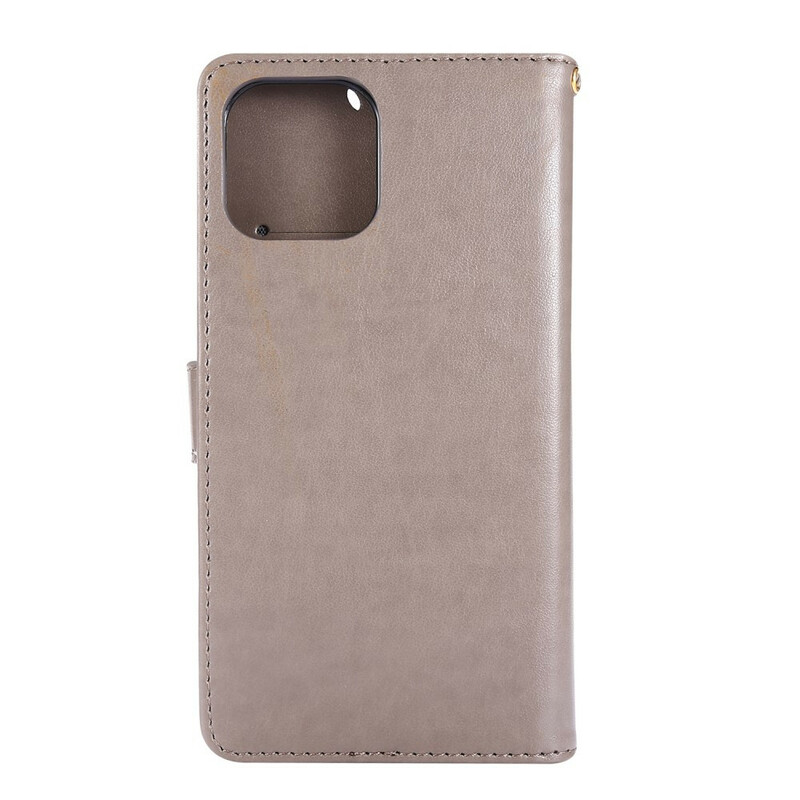 Housse iPhone 12 Pro Max Papillons et Fleurs Lanière Housse iPhone 12 Pro Max Papillons et Fleurs Lanière