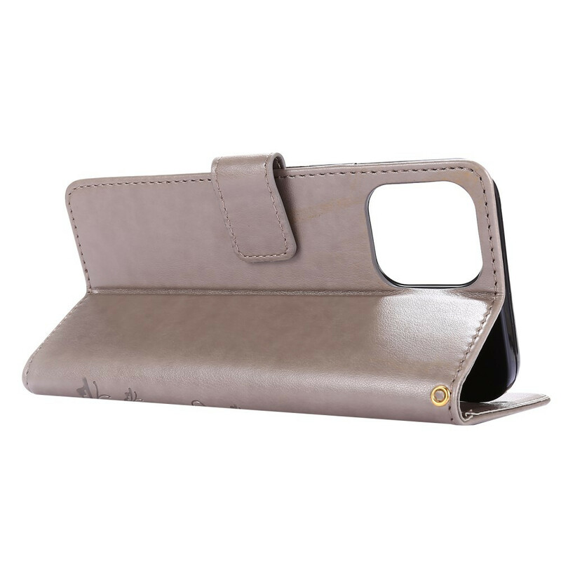 Housse iPhone 12 Pro Max Papillons et Fleurs Lanière Housse iPhone 12 Pro Max Papillons et Fleurs Lanière