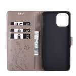 Housse iPhone 12 Pro Max Papillons et Fleurs Lanière Housse iPhone 12 Pro Max Papillons et Fleurs Lanière