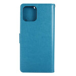 Housse iPhone 12 Pro Max Papillons et Fleurs Lanière