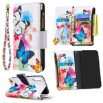 Housse Huawei P40 Lite E / Y7p Poche Zippée Papillons Housse Huawei P40 Lite E / Y7p Poche Zippée Papillons