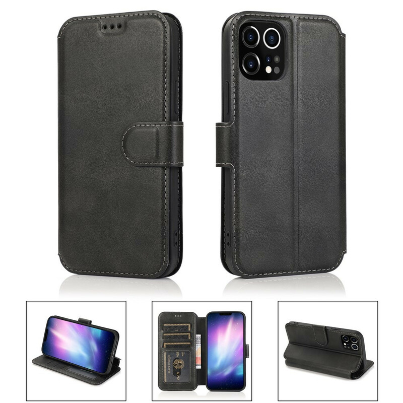 Housse iPhone 12 Pro Max Style Cuir Rétro Housse iPhone 12 Pro Max Style Cuir Rétro