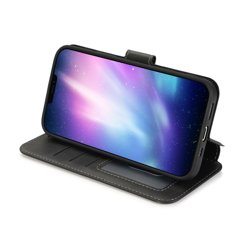 Housse iPhone 12 Pro Max Style Cuir Rétro Housse iPhone 12 Pro Max Style Cuir Rétro