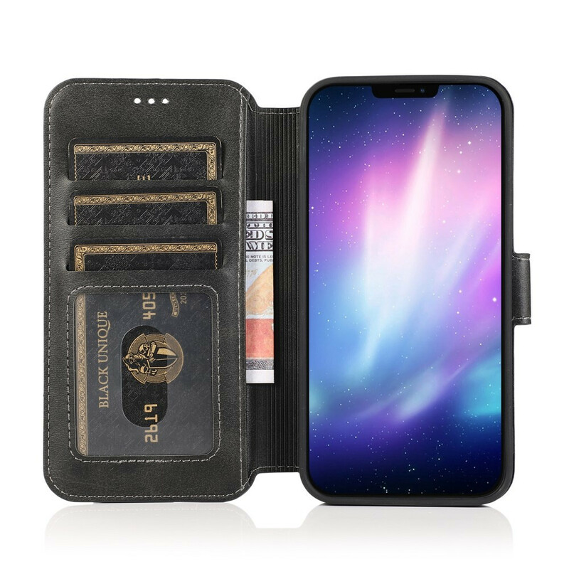 Housse iPhone 12 Pro Max Style Cuir Rétro Housse iPhone 12 Pro Max Style Cuir Rétro