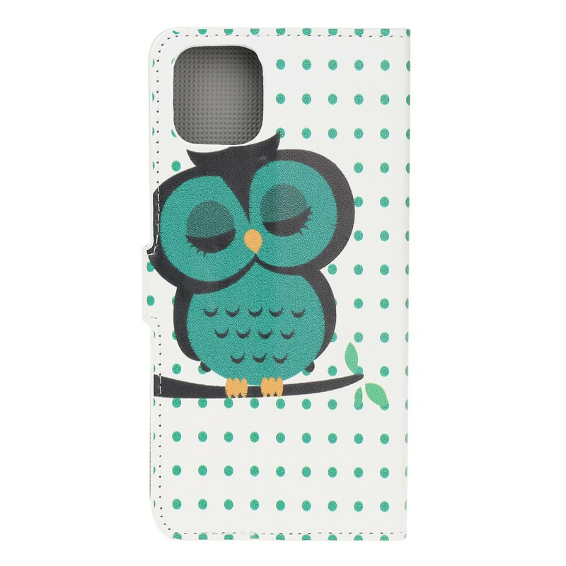 Housse iPhone 12 Max / 12 Pro Hibou Endormi