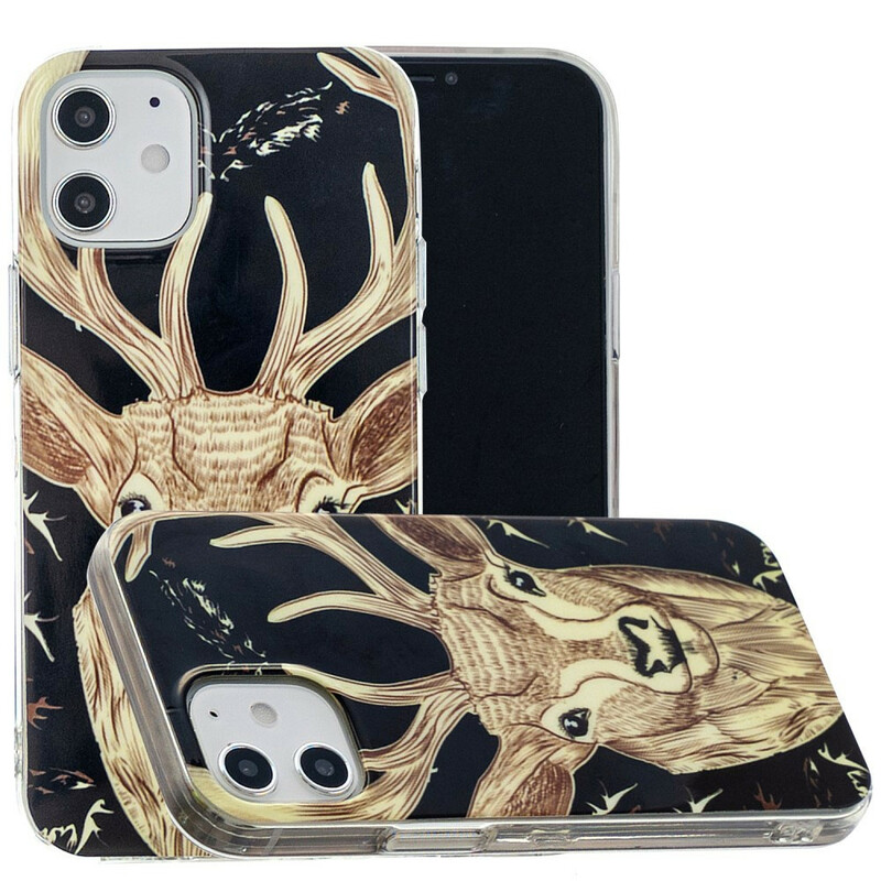 Coque iPhone 12 Max / 12 Pro Cerf Majestueux Fluorescente Coque iPhone 12 Max / 12 Pro Cerf Majestueux Fluorescente