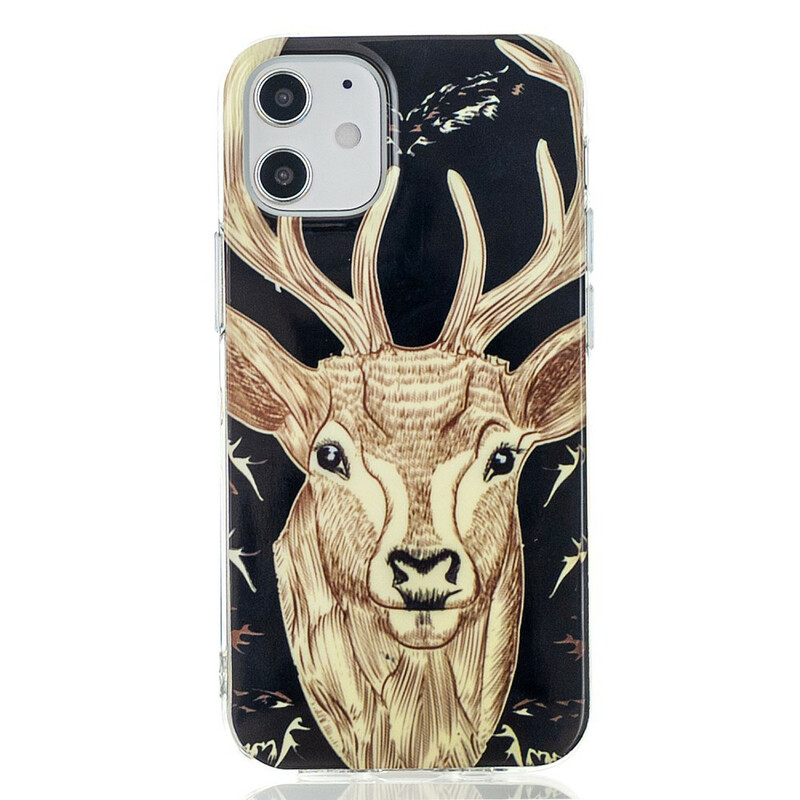 Coque iPhone 12 Max / 12 Pro Cerf Majestueux Fluorescente Coque iPhone 12 Max / 12 Pro Cerf Majestueux Fluorescente