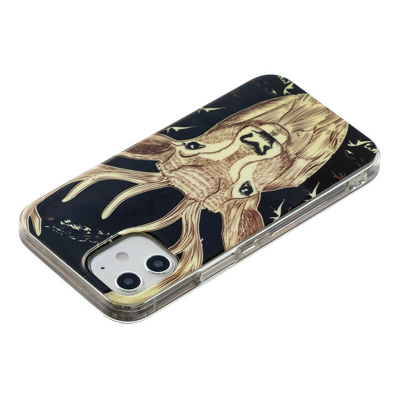 Coque iPhone 12 Max / 12 Pro Cerf Majestueux Fluorescente Coque iPhone 12 Max / 12 Pro Cerf Majestueux Fluorescente