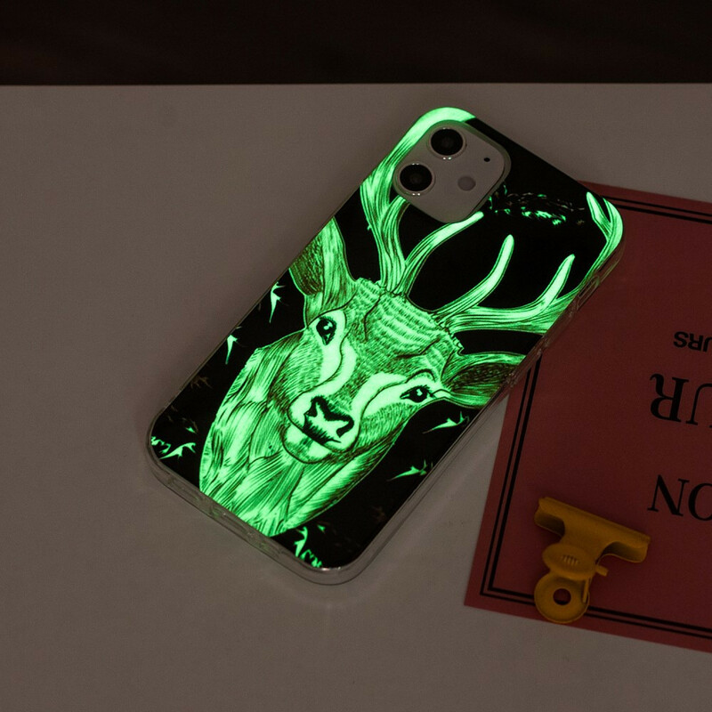Coque iPhone 12 Max / 12 Pro Cerf Majestueux Fluorescente Coque iPhone 12 Max / 12 Pro Cerf Majestueux Fluorescente