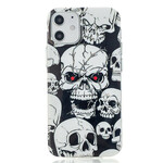 Coque iPhone 12 Max / 12 Pro Attention Têtes de Mort Fluorescente Coque iPhone 12 Max / 12 Pro Attention Têtes de Mort Fluorescente