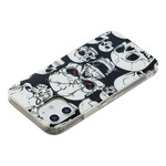 Coque iPhone 12 Max / 12 Pro Attention Têtes de Mort Fluorescente Coque iPhone 12 Max / 12 Pro Attention Têtes de Mort Fluorescente