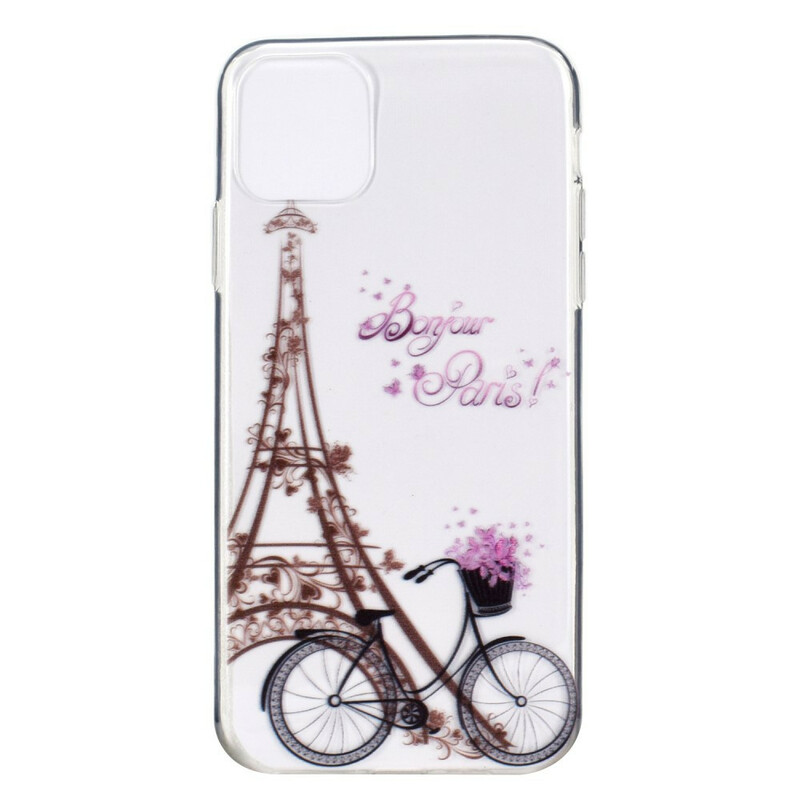 Coque iPhone 12 Max / 12 Pro Transparente Bonjour Paris Coque iPhone 12 Max / 12 Pro Transparente Bonjour Paris