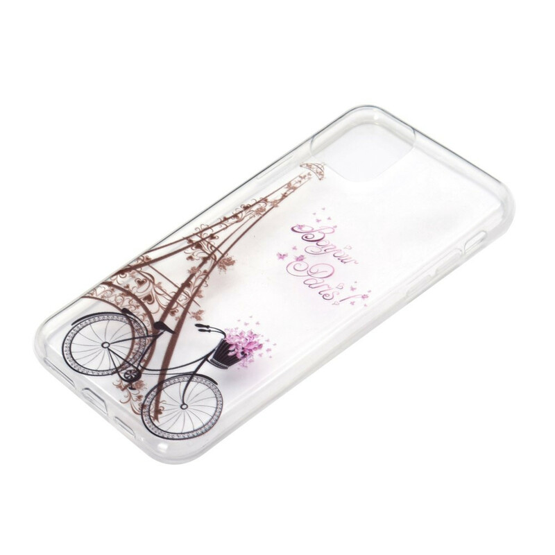 Coque iPhone 12 Max / 12 Pro Transparente Bonjour Paris Coque iPhone 12 Max / 12 Pro Transparente Bonjour Paris