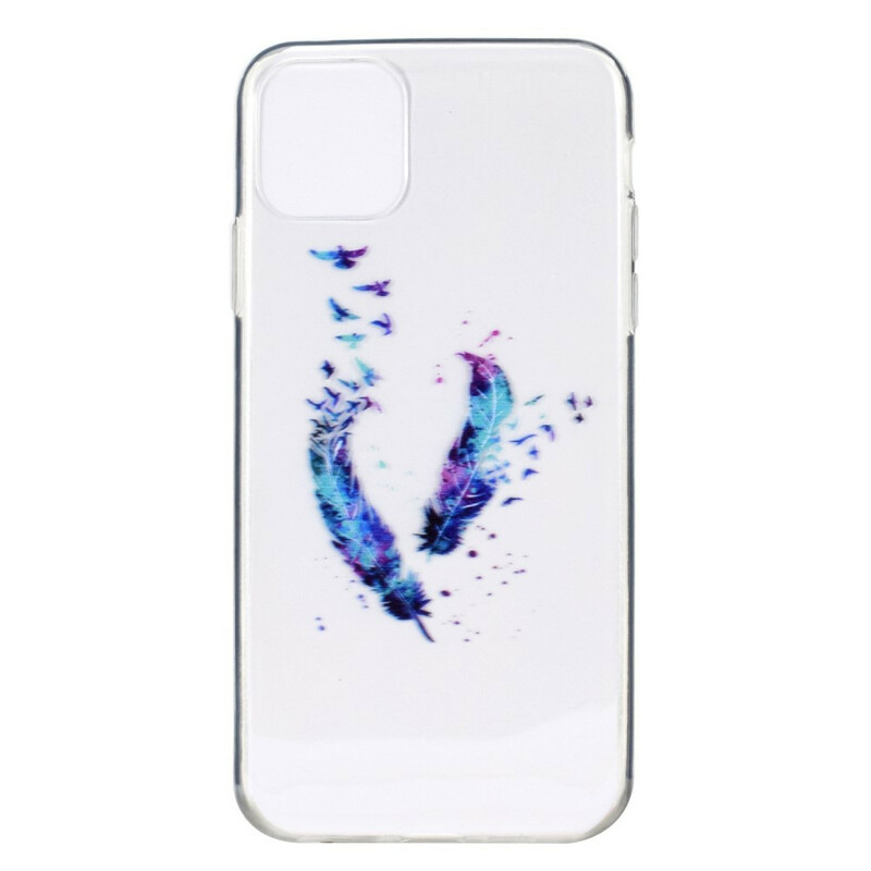 Coque iPhone 12 Max / 12 Pro Transparente Plumes Coque iPhone 12 Max / 12 Pro Transparente Plumes