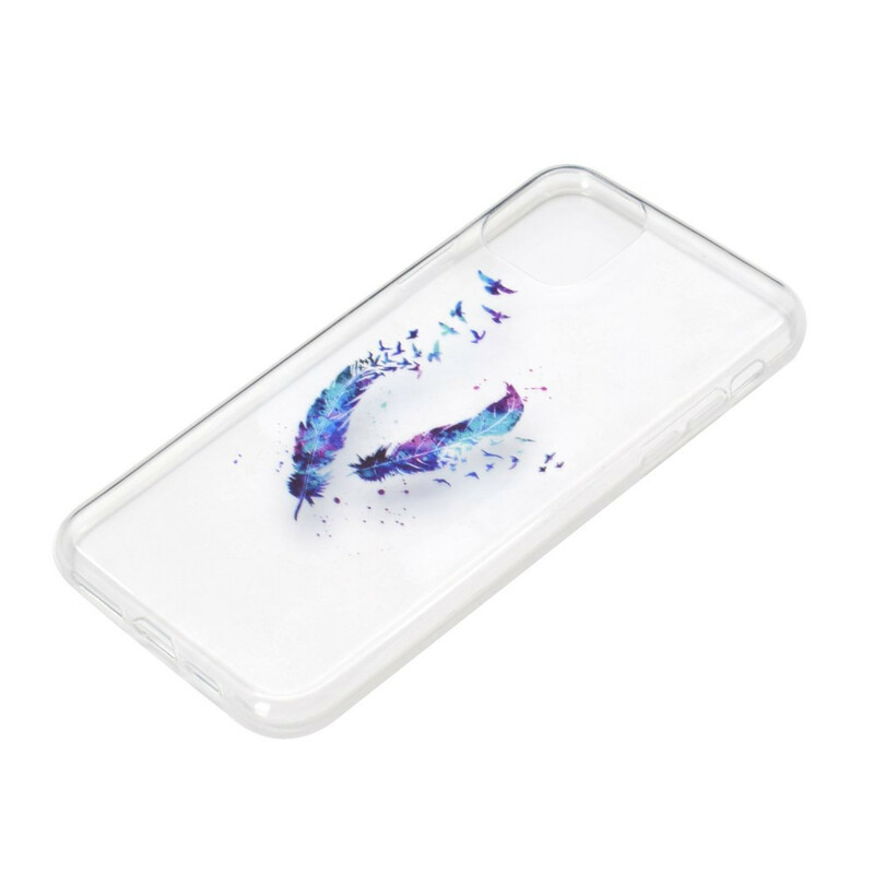 Coque iPhone 12 Max / 12 Pro Transparente Plumes Coque iPhone 12 Max / 12 Pro Transparente Plumes