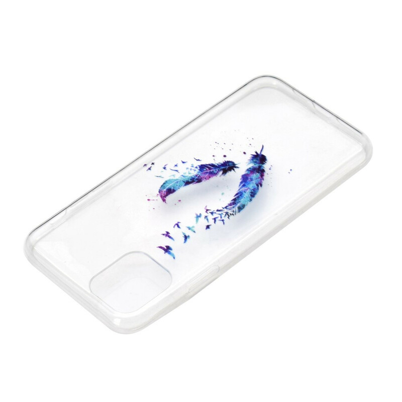 Coque iPhone 12 Max / 12 Pro Transparente Plumes Coque iPhone 12 Max / 12 Pro Transparente Plumes