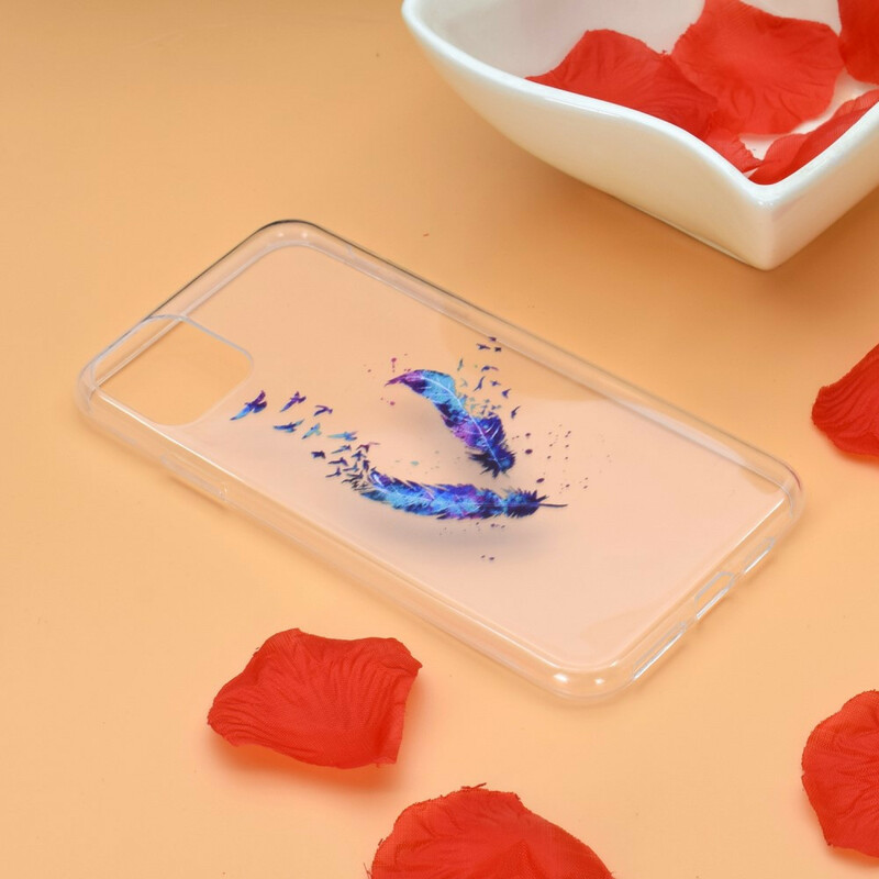 Coque iPhone 12 Max / 12 Pro Transparente Plumes Coque iPhone 12 Max / 12 Pro Transparente Plumes