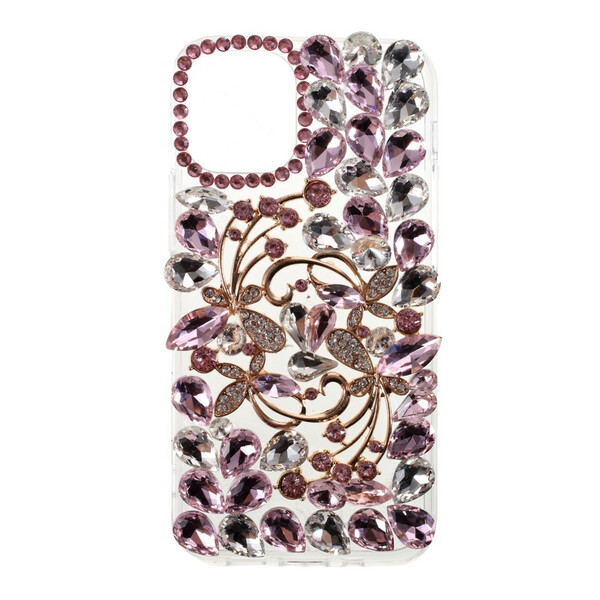 Coque iPhone 12 / 12 Pro Silicone et Strass