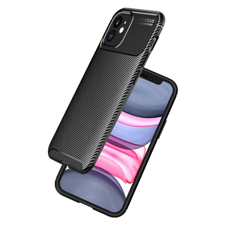 Coque iPhone 12 Max / 12 Pro Flexible Texture Fibre Carbone Coque iPhone 12 Max / 12 Pro Flexible Texture Fibre Carbone