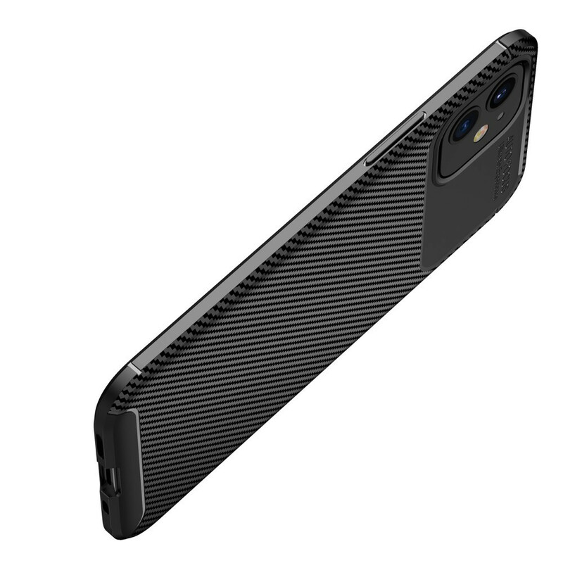 Coque iPhone 12 Max / 12 Pro Flexible Texture Fibre Carbone Coque iPhone 12 Max / 12 Pro Flexible Texture Fibre Carbone