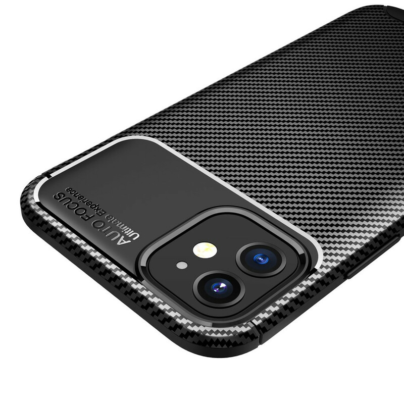 Coque iPhone 12 Max / 12 Pro Flexible Texture Fibre Carbone Coque iPhone 12 Max / 12 Pro Flexible Texture Fibre Carbone