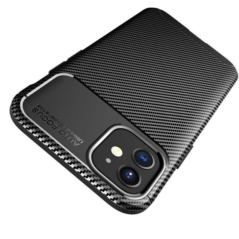 Coque iPhone 12 Max / 12 Pro Flexible Texture Fibre Carbone Coque iPhone 12 Max / 12 Pro Flexible Texture Fibre Carbone