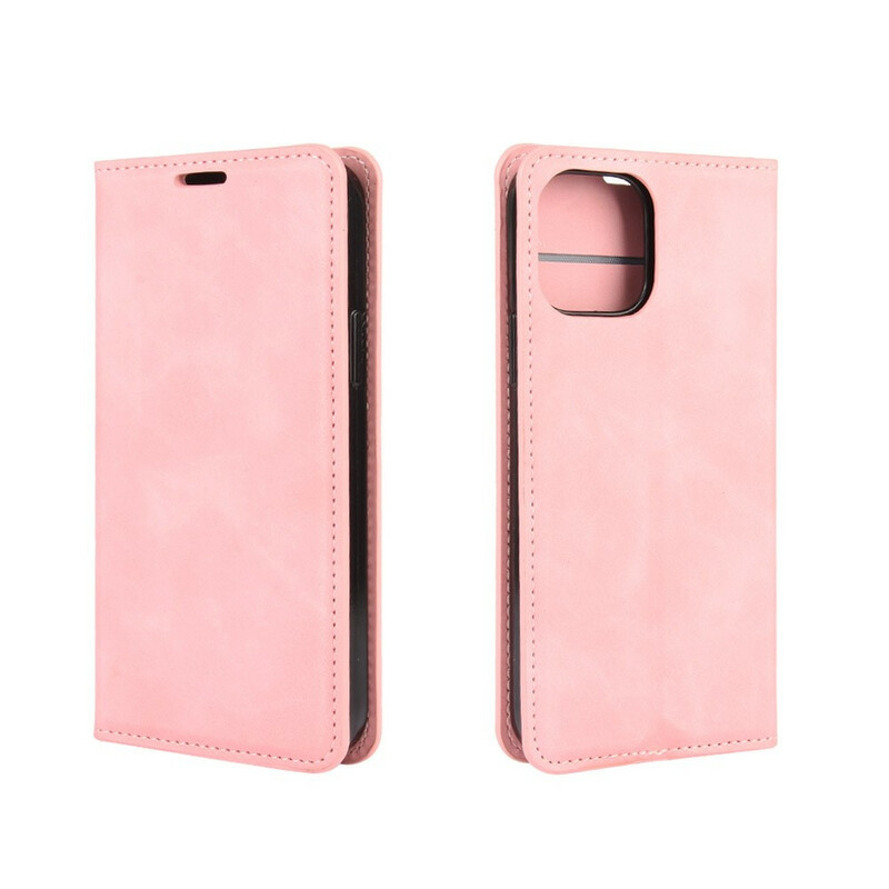 Flip Cover iPhone 12 Max / 12 Pro Effet Cuir Douceur Flip Cover iPhone 12 Max / 12 Pro Effet Cuir Douceur
