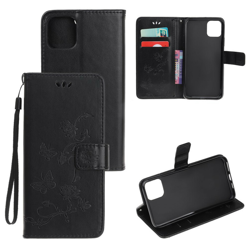 Housse iPhone 12 Max / 12 Pro Florale à Lanière Housse iPhone 12 Max / 12 Pro Florale à Lanière