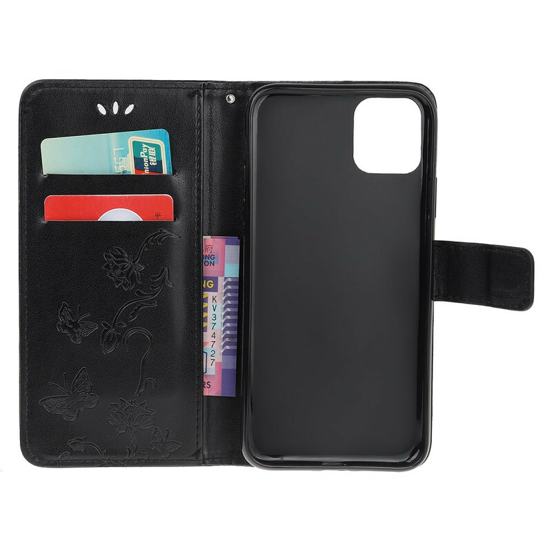 Housse iPhone 12 Max / 12 Pro Florale à Lanière Housse iPhone 12 Max / 12 Pro Florale à Lanière