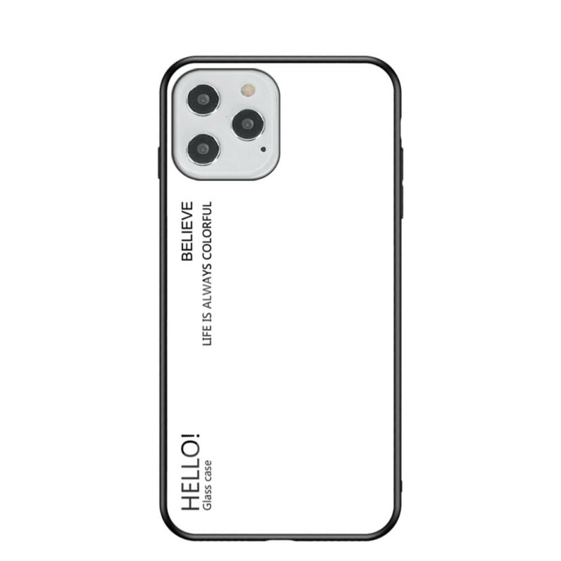 Coque iPhone 12 Max / 12 Pro Verre Trempé Hello