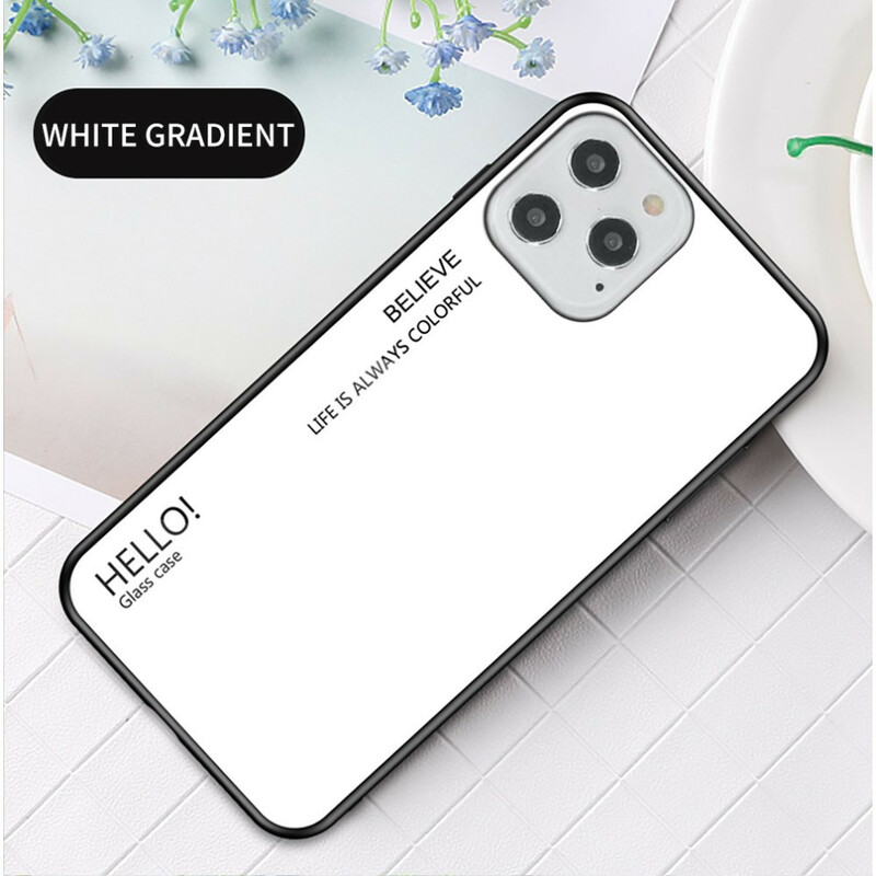 Coque iPhone 12 Max / 12 Pro Verre Trempé Hello