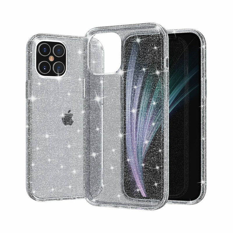 Coque iPhone 12 Max / 12 Pro Transparente Paillettes