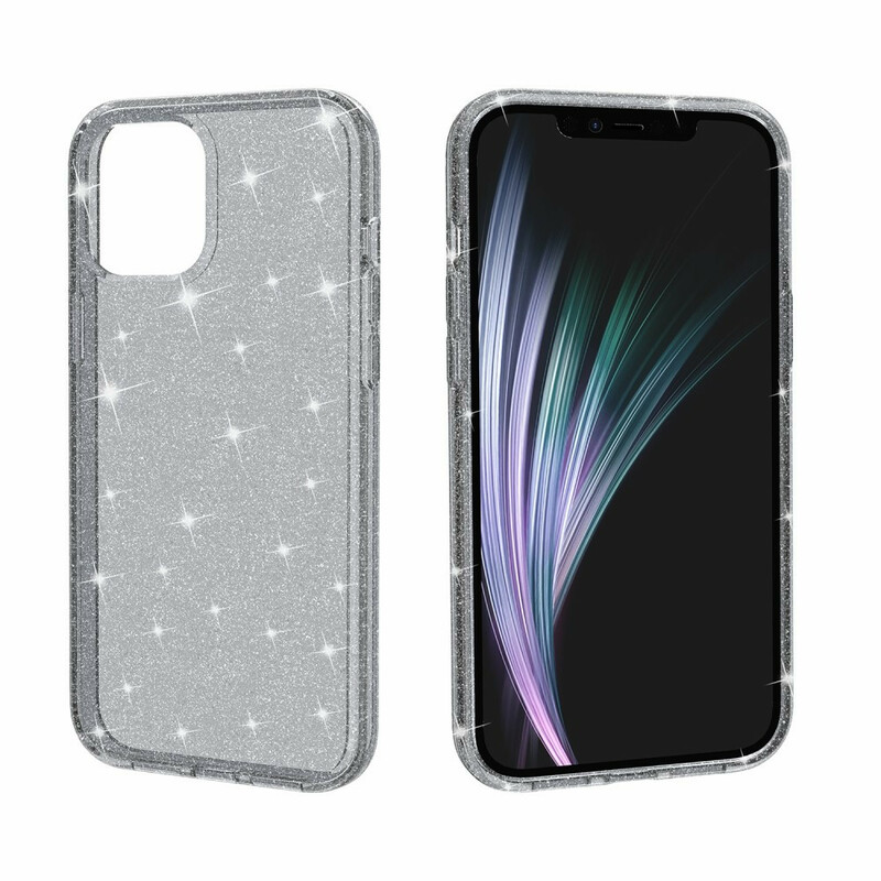 Coque iPhone 12 / 12 Pro Transparente Paillettes Renforcée - Ma Coque